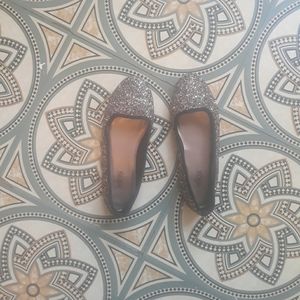 Glittery flats